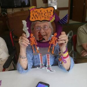 Resident Holding Up Craft Project